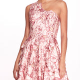 Satin One Shoulder Gown