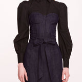 Denim Poplin Shirt Dress | Marchesa