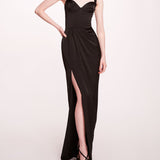 Satin Bustier Gown | Marchesa