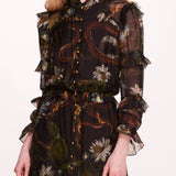 Silk Lily Midi Dress | Marchesa