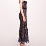 Climbing Vines Midi Dress | Marchesa