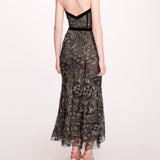 Climbing Vines Midi Dress | Marchesa