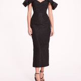 Cloque Midi Dress | Marchesa