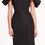 Cloque Midi Dress | Marchesa