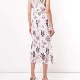 Sleeveless Floral Guipure Dress Marchesa
