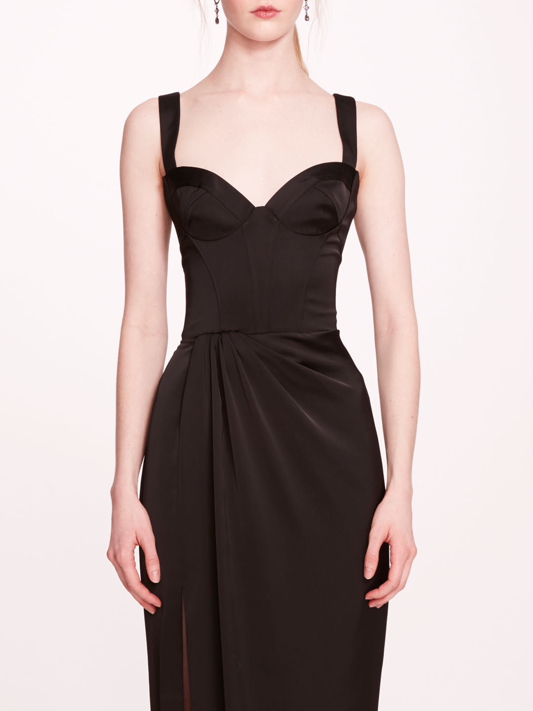 Satin Bustier Gown | Marchesa