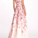 Satin One Shoulder Gown