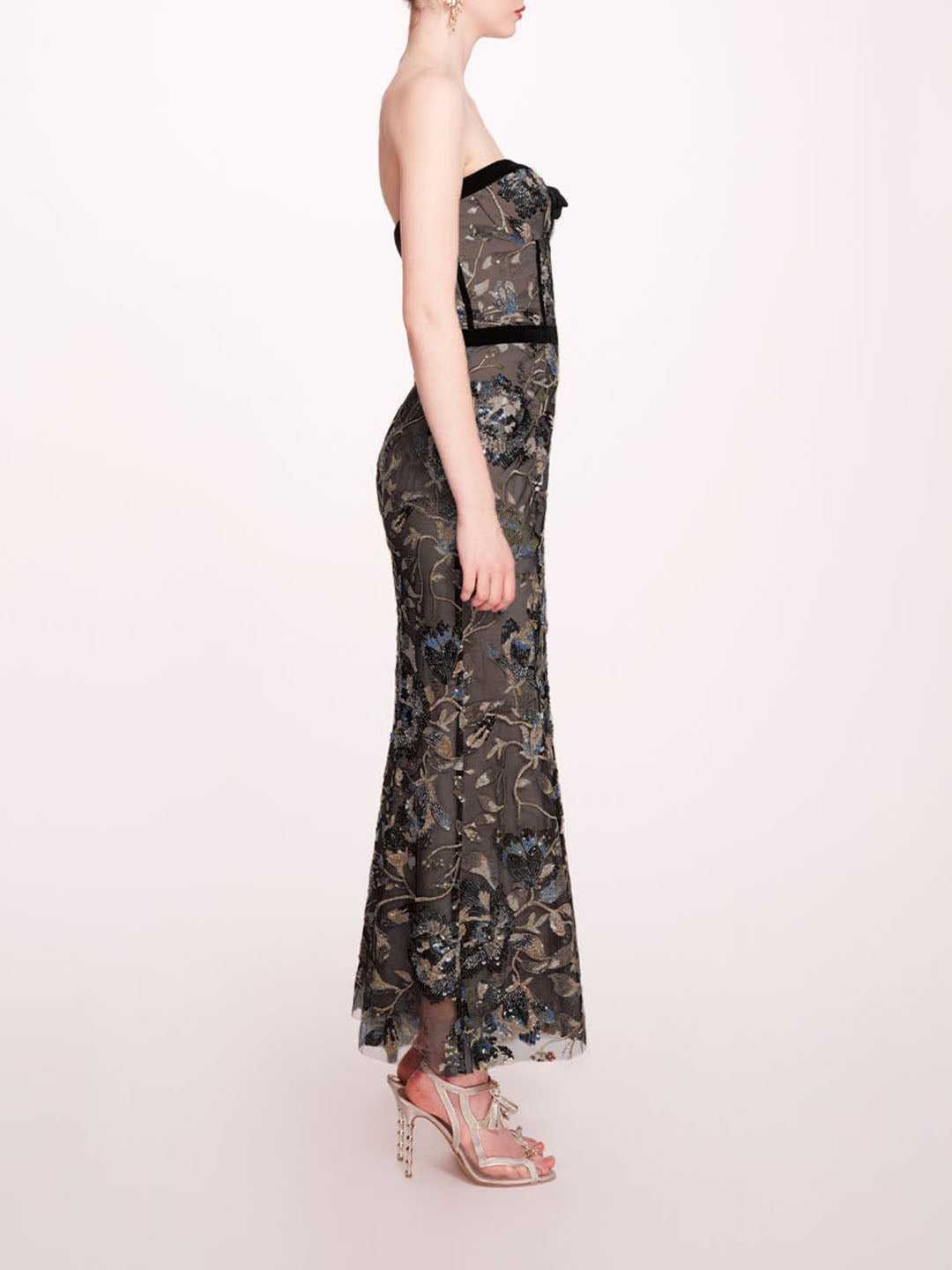 Climbing Vines Midi Dress | Marchesa