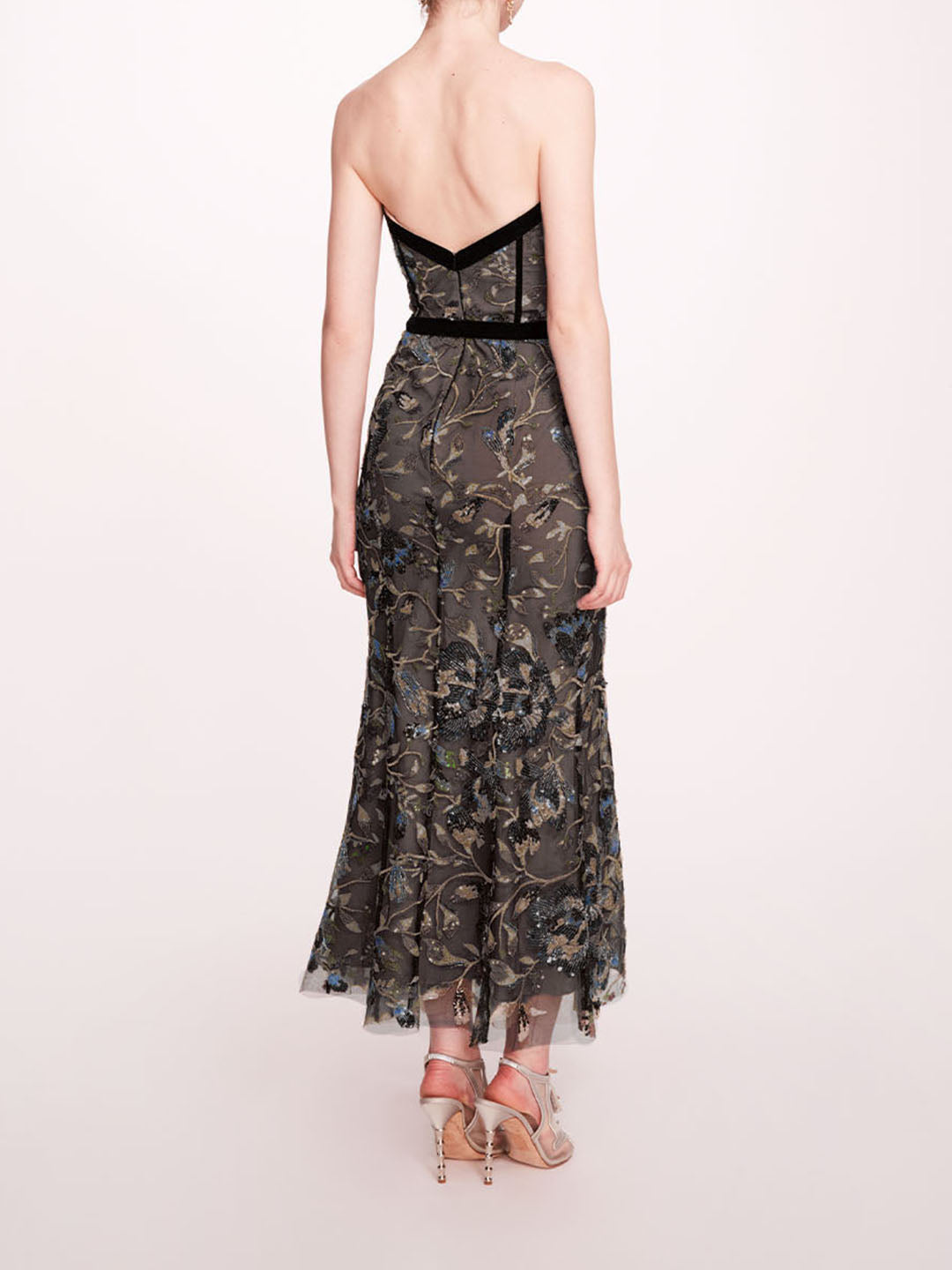 Climbing Vines Midi Dress | Marchesa