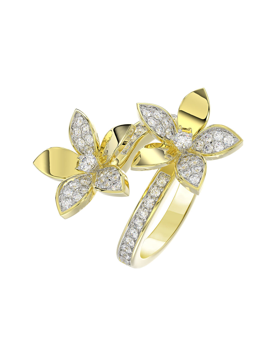 Wild Flower Yellow Gold Ring | Marchesa