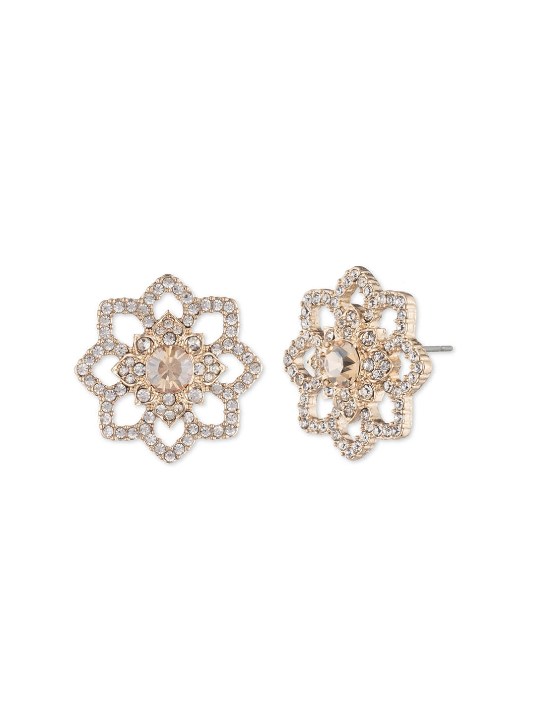 Gold Lace Floral Button | Marchesa