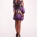 Abstract Viscose Mini Dress | Marchesa